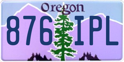 OR license plate 876IPL