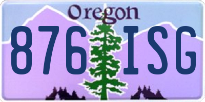 OR license plate 876ISG