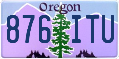 OR license plate 876ITU