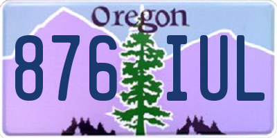 OR license plate 876IUL