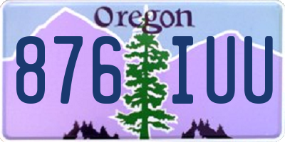 OR license plate 876IUU