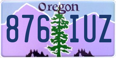 OR license plate 876IUZ