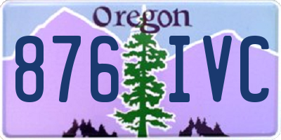 OR license plate 876IVC