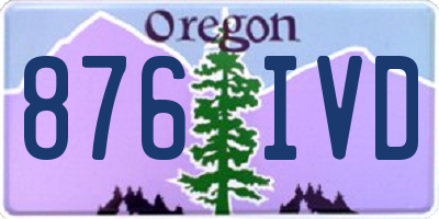 OR license plate 876IVD