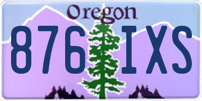 OR license plate 876IXS