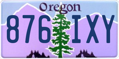 OR license plate 876IXY