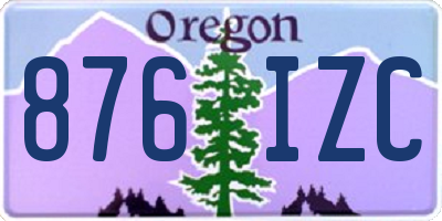 OR license plate 876IZC