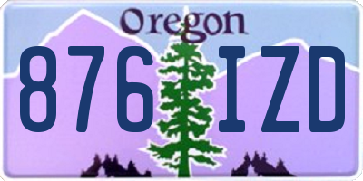 OR license plate 876IZD