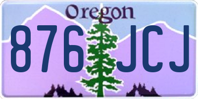 OR license plate 876JCJ