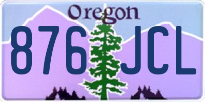 OR license plate 876JCL