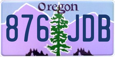 OR license plate 876JDB