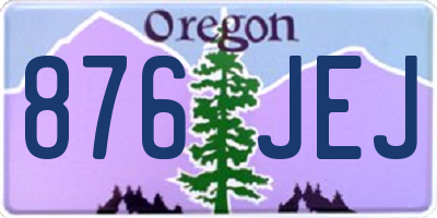OR license plate 876JEJ