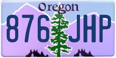 OR license plate 876JHP