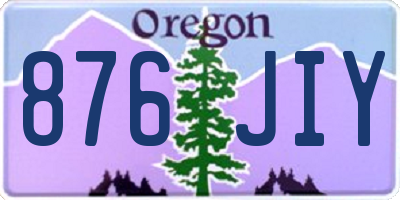 OR license plate 876JIY