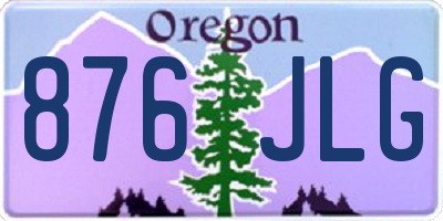 OR license plate 876JLG