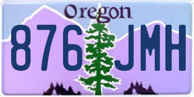 OR license plate 876JMH
