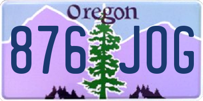 OR license plate 876JOG