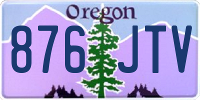 OR license plate 876JTV