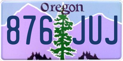 OR license plate 876JUJ