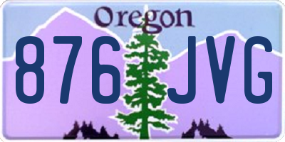 OR license plate 876JVG