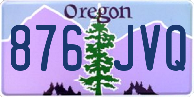 OR license plate 876JVQ