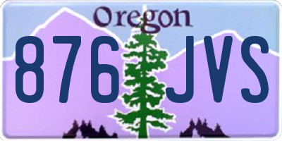 OR license plate 876JVS
