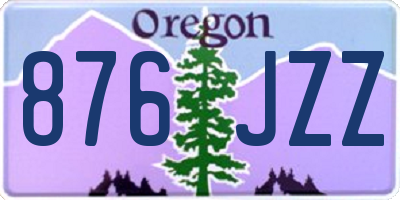 OR license plate 876JZZ