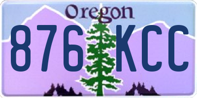 OR license plate 876KCC