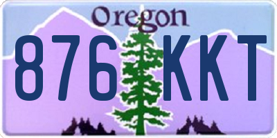 OR license plate 876KKT