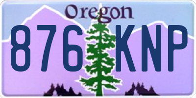 OR license plate 876KNP