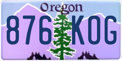 OR license plate 876KOG