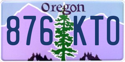 OR license plate 876KTO