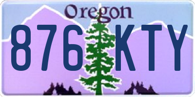 OR license plate 876KTY