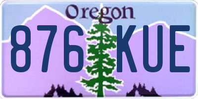 OR license plate 876KUE