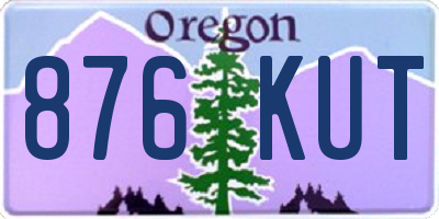 OR license plate 876KUT