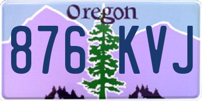 OR license plate 876KVJ