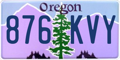 OR license plate 876KVY