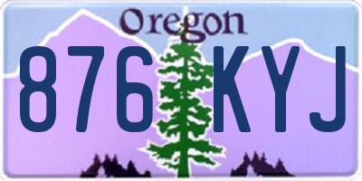 OR license plate 876KYJ