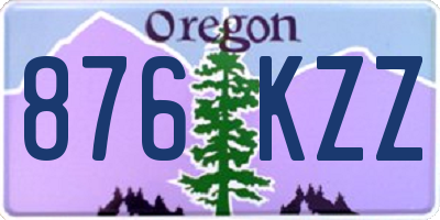 OR license plate 876KZZ