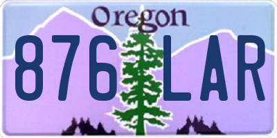 OR license plate 876LAR