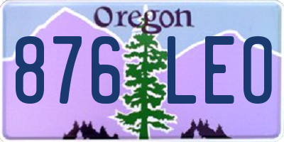 OR license plate 876LEO