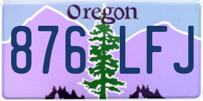 OR license plate 876LFJ