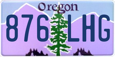 OR license plate 876LHG
