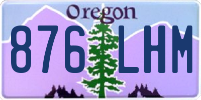OR license plate 876LHM