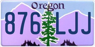 OR license plate 876LJJ