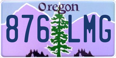 OR license plate 876LMG