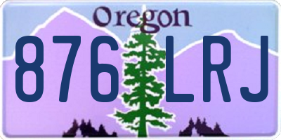 OR license plate 876LRJ