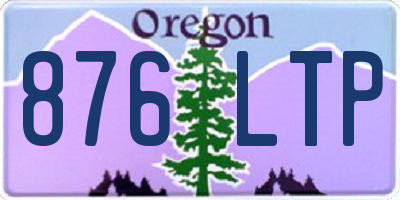 OR license plate 876LTP