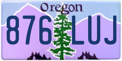 OR license plate 876LUJ