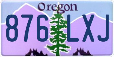 OR license plate 876LXJ